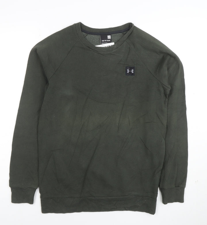 Under Armour Men's Green XS Crew Neck Pullover Sweatshirt