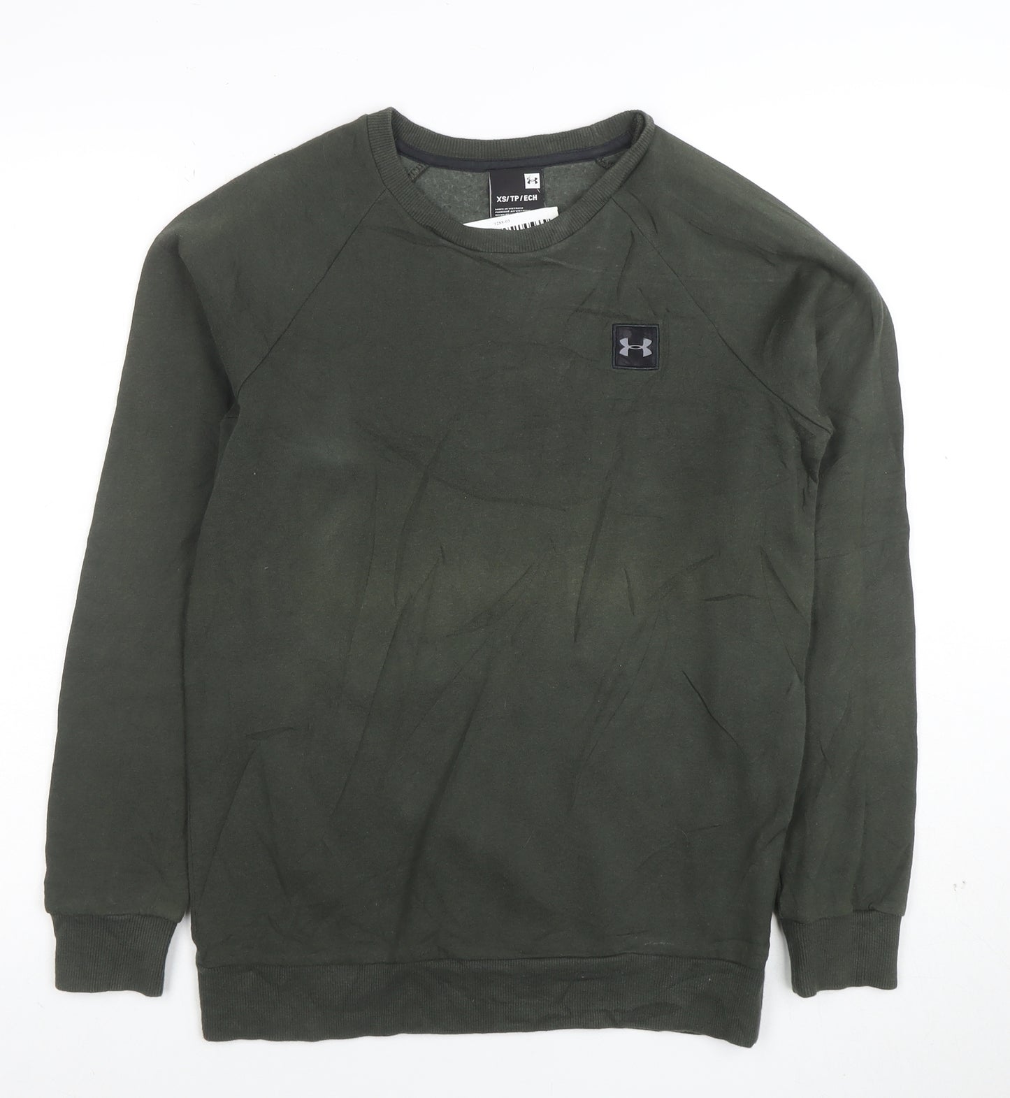 Under Armour Men's Green XS Crew Neck Pullover Sweatshirt