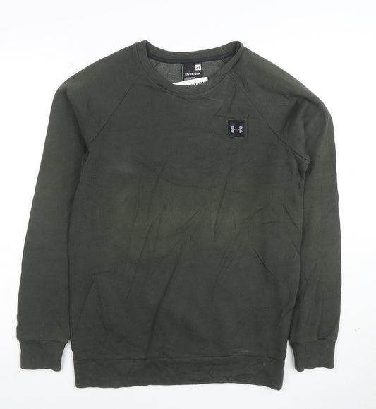 Under Armour Men's Green XS Crew Neck Pullover Sweatshirt