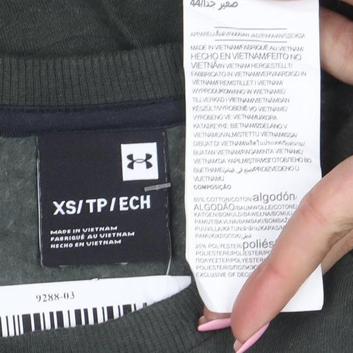 Under Armour Men's Green XS Crew Neck Pullover Sweatshirt