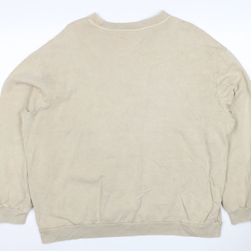 Levi's Men's Beige Cotton Crew Neck Pullover Sweatshirt M