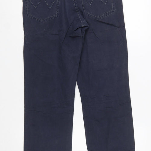 Wrangler Men's Blue Texas Stretch Straight Chino Trousers W32 L30