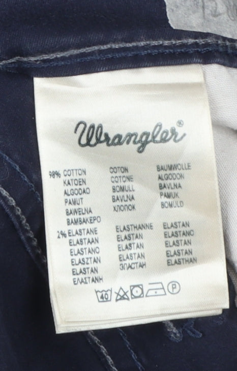 Wrangler Men's Blue Texas Stretch Straight Chino Trousers W32 L30