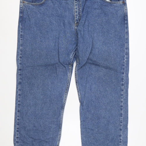 Lee Men's Blue Classic Straight Leg Denim Jeans Size 44x34