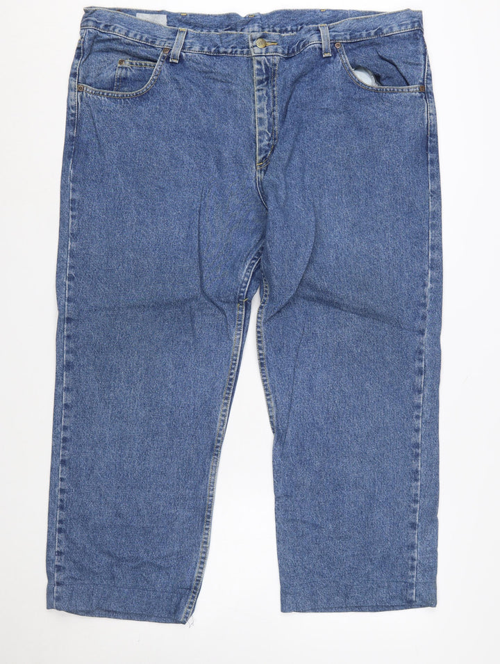 Lee Men's Blue Classic Straight Leg Denim Jeans Size 44x34