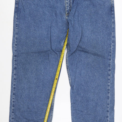 Lee Men's Blue Classic Straight Leg Denim Jeans Size 44x34