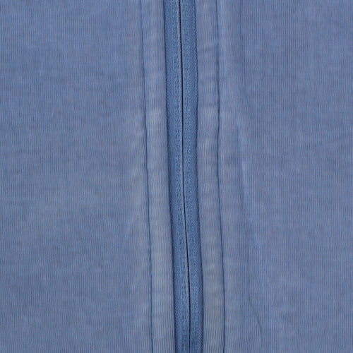 Puma Men's Black Blue Grey Full Zip Hoodie Size S Sportswear