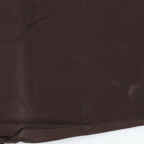 Lee Comfort Women's Brown Cotton Stretch Chino Trousers Size 22W