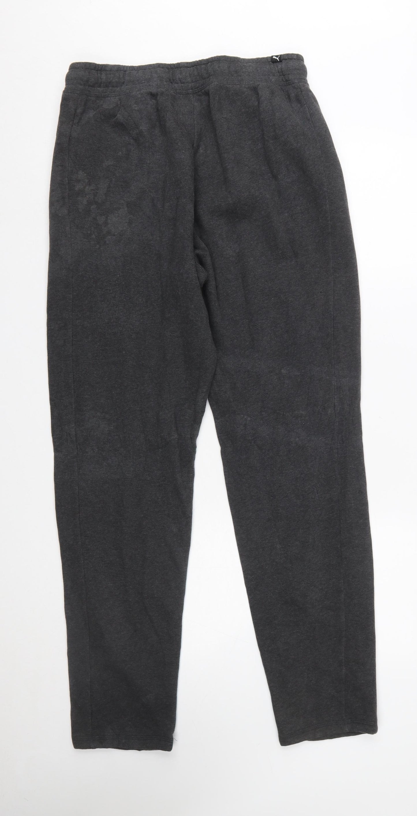 Puma Men's Black Jogger Trousers M Regular Fit Cotton Blend