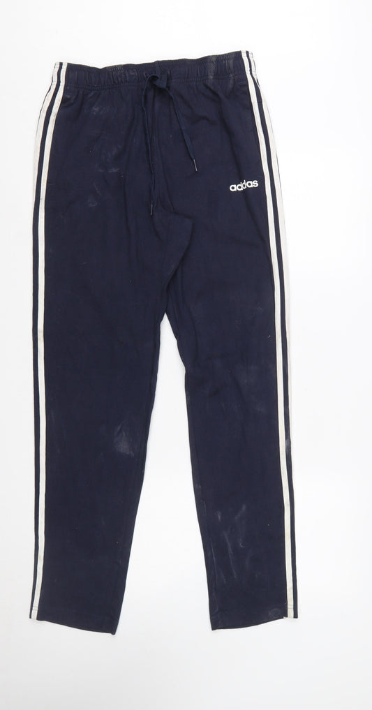 adidas Men's Blue Sweatpants Size M Elastic Waist Casual Trousers