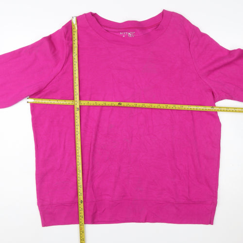 Terra & Sky Women's Pink Pullover Sweatshirt Size 18 Plus Cotton Blend