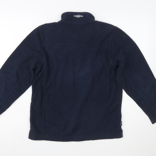 Umbro Boys Navy Fleece 1/2 Zip Sweatshirt Size 13 Years