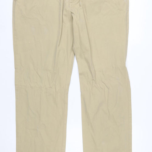 Tommy Hilfiger Men's Beige Chino Trousers 36W 32L Classic Fit