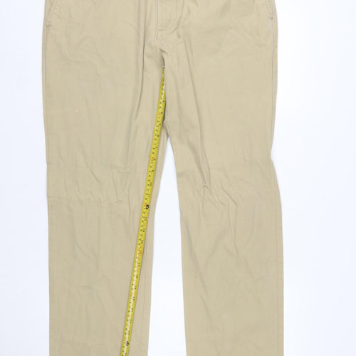 Tommy Hilfiger Men's Beige Chino Trousers 36W 32L Classic Fit