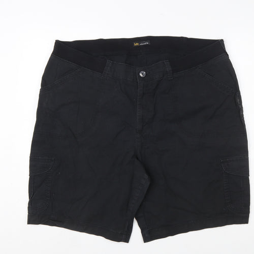 Lee Men's Black Cargo Shorts Relaxed Fit 2XL Cotton Blend
