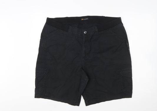 Lee Men's Black Cargo Shorts Relaxed Fit 2XL Cotton Blend