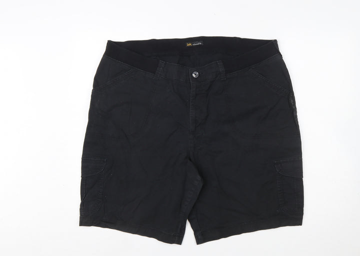 Lee Men's Black Cargo Shorts Relaxed Fit 2XL Cotton Blend
