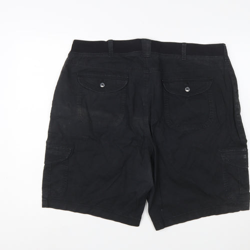 Lee Men's Black Cargo Shorts Relaxed Fit 2XL Cotton Blend