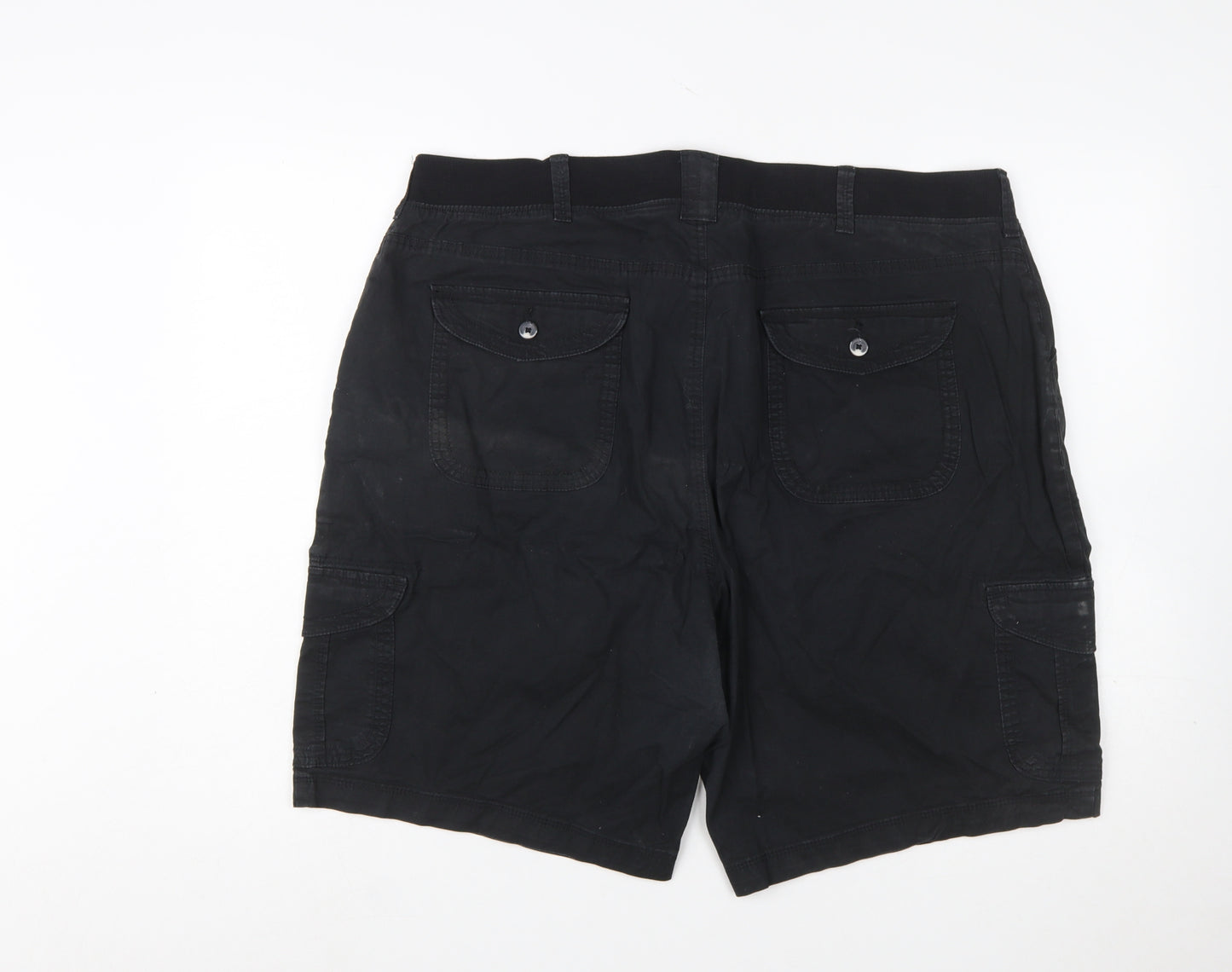Lee Men's Black Cargo Shorts Relaxed Fit 2XL Cotton Blend