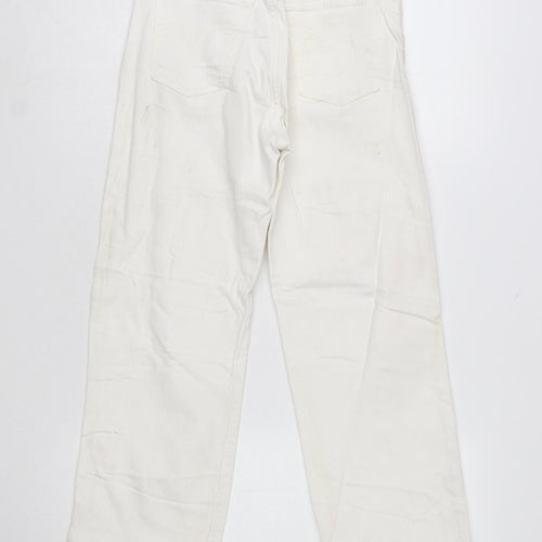 Levi's Premium Women's White Ribcage Straight Jeans Size 24