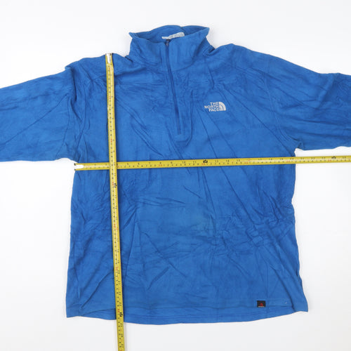 The North Face Men’s Blue Fleece 1/4 Zip Pullover Sweatshirt M