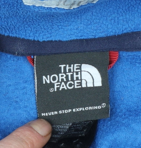 The North Face Men’s Blue Fleece 1/4 Zip Pullover Sweatshirt M