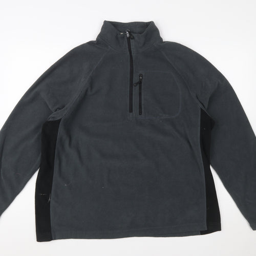 Starter Men’s Grey L Fleece Pullover 1/4 Zip Sweatshirt