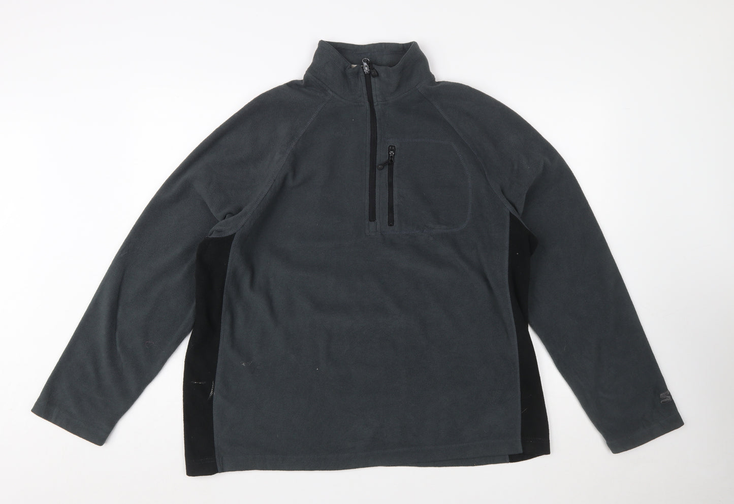 Starter Men’s Grey L Fleece Pullover 1/4 Zip Sweatshirt