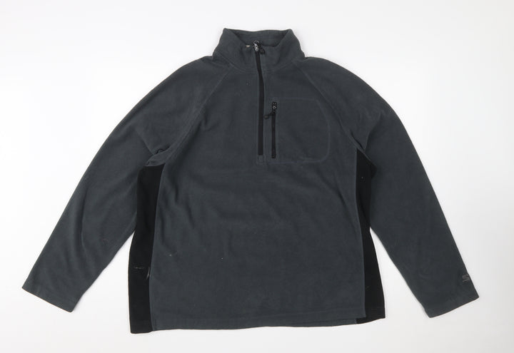 Starter Men’s Grey L Fleece Pullover 1/4 Zip Sweatshirt