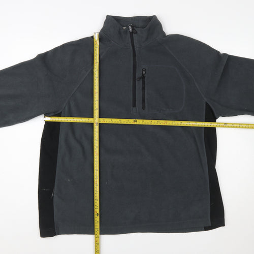 Starter Men’s Grey L Fleece Pullover 1/4 Zip Sweatshirt