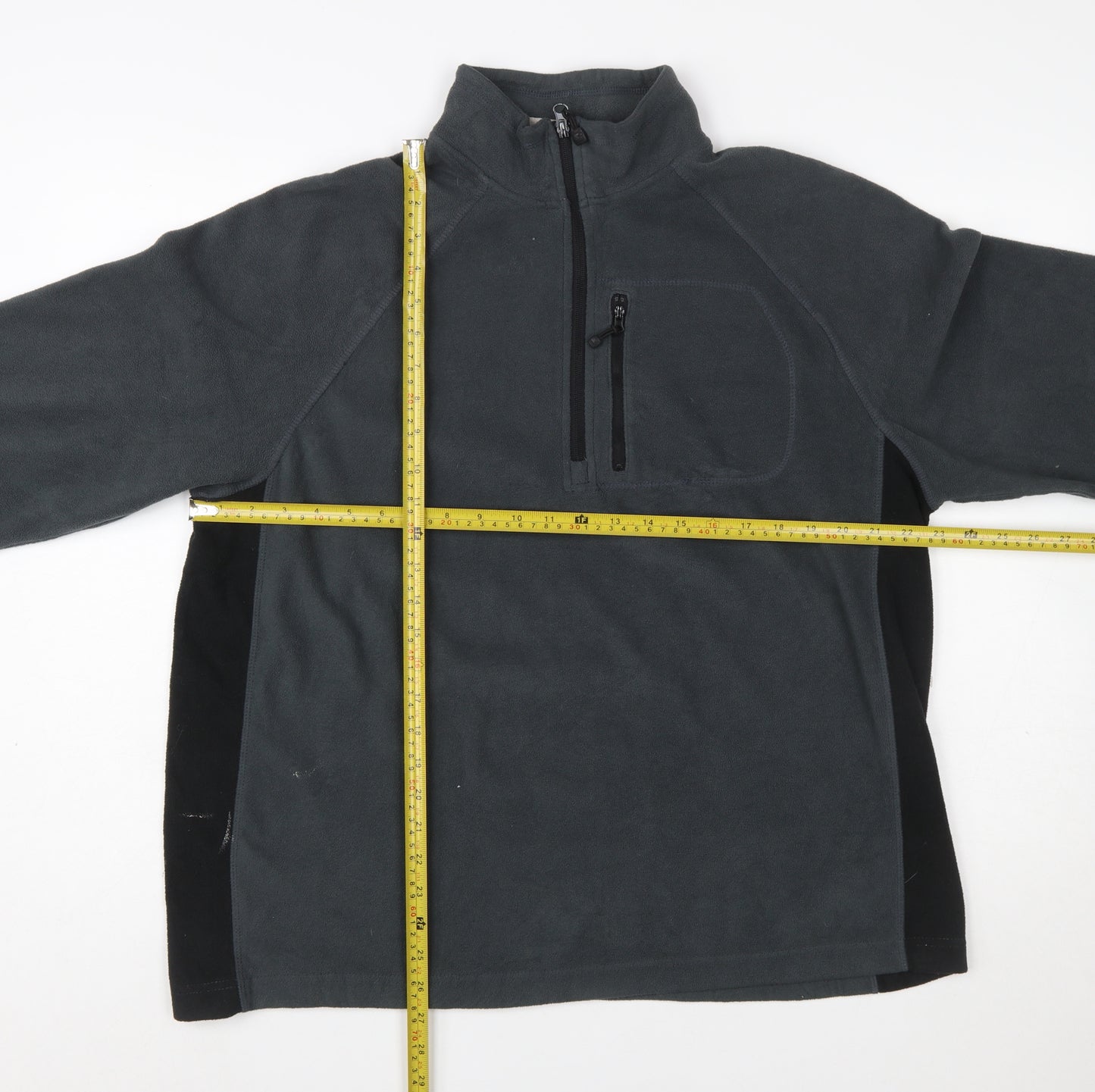 Starter Men’s Grey L Fleece Pullover 1/4 Zip Sweatshirt
