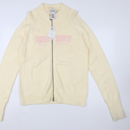 Disney Women’s Ivory Full Zip Mock Neck Jumper XL Cruise Line