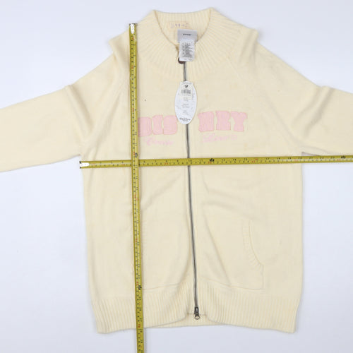 Disney Women’s Ivory Full Zip Mock Neck Jumper XL Cruise Line
