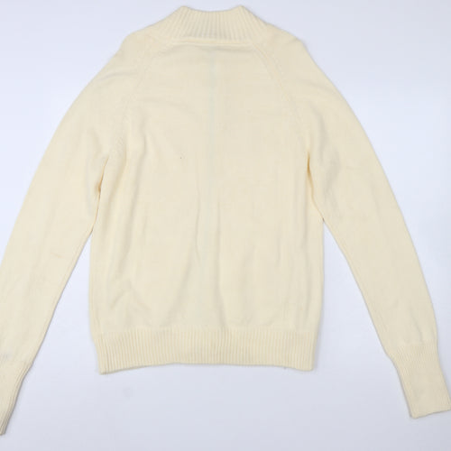 Disney Women’s Ivory Full Zip Mock Neck Jumper XL Cruise Line
