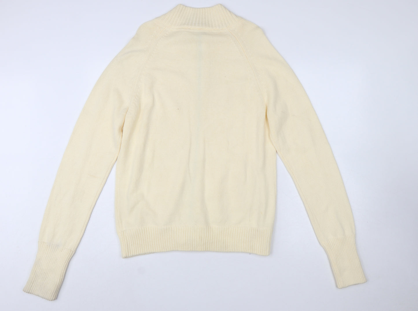 Disney Women’s Ivory Full Zip Mock Neck Jumper XL Cruise Line