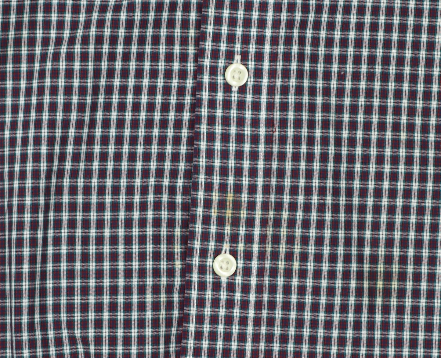 Nautica Men's Blue Check Long Sleeve Button-Down Cotton Shirt XXL