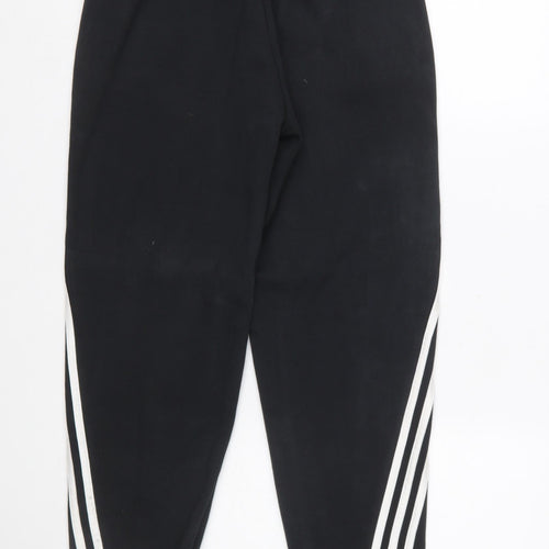 Adidas Women’s Black Jogger Trousers S with White Stripes
