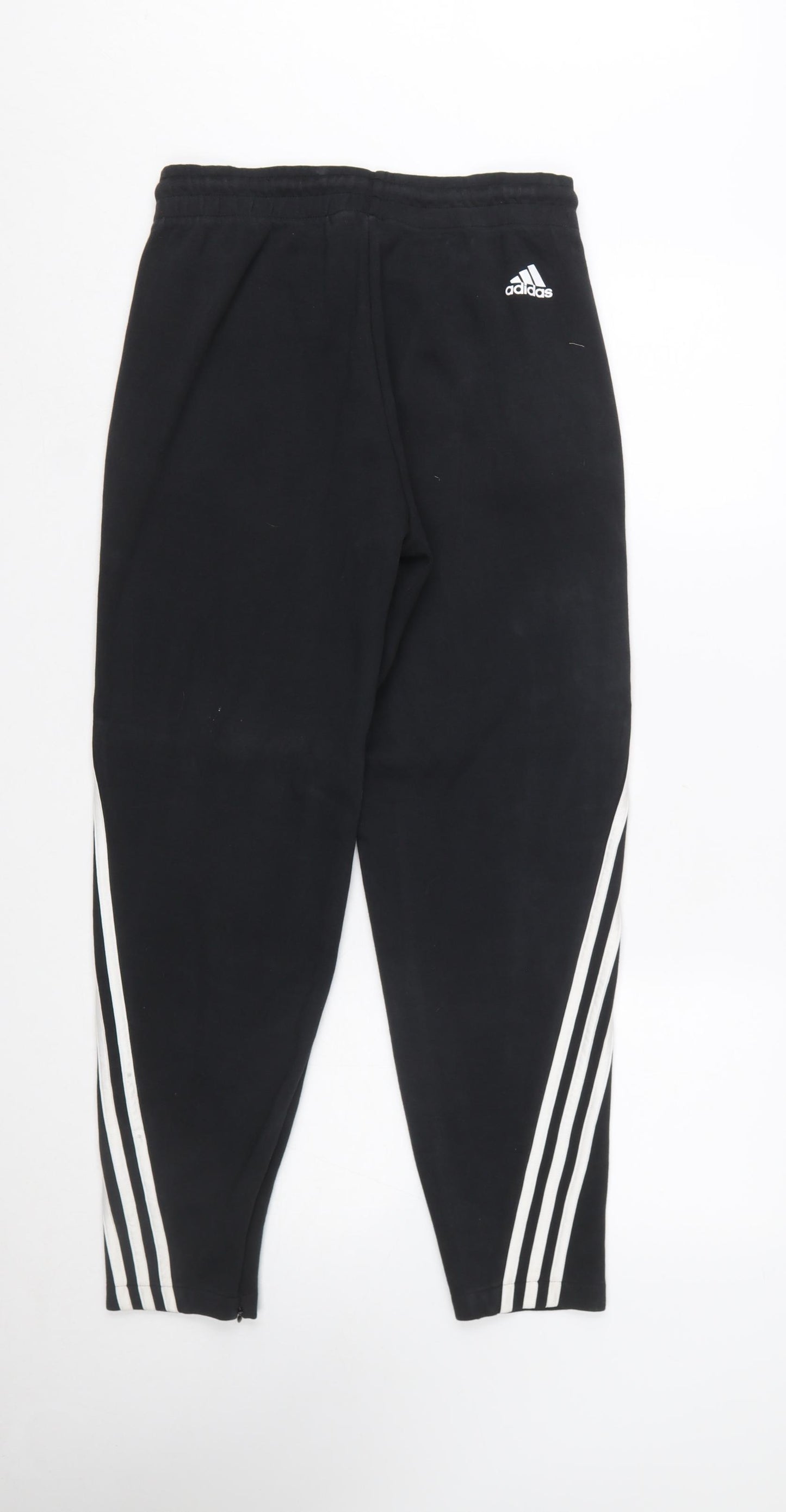 Adidas Women’s Black Jogger Trousers S with White Stripes