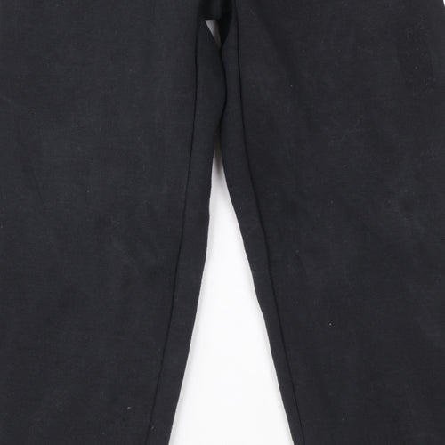 Adidas Women’s Black Jogger Trousers S with White Stripes