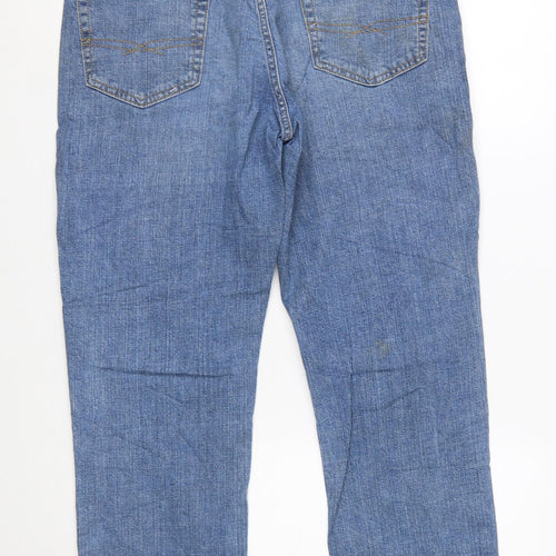 Levi Strauss Men's Blue Straight Denim Jeans W34 L30 Athletic Fit