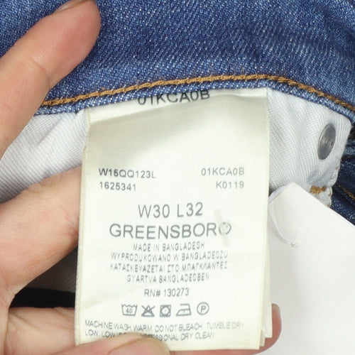 Wrangler Women Blue Size 12 Straight Mid Rise Denim Jeans