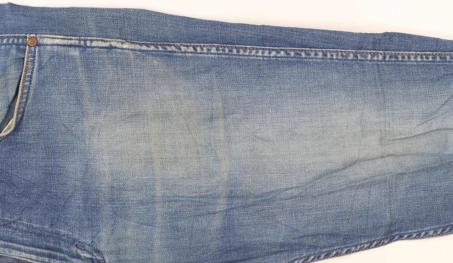 Wrangler Women Blue Size 12 Straight Mid Rise Denim Jeans