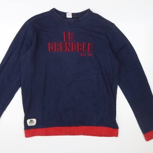Kappa Men's Blue FC Grenoble Pullover Sweatshirt XL