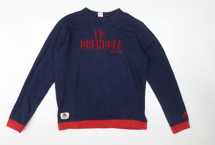 Kappa Men's Blue FC Grenoble Pullover Sweatshirt XL