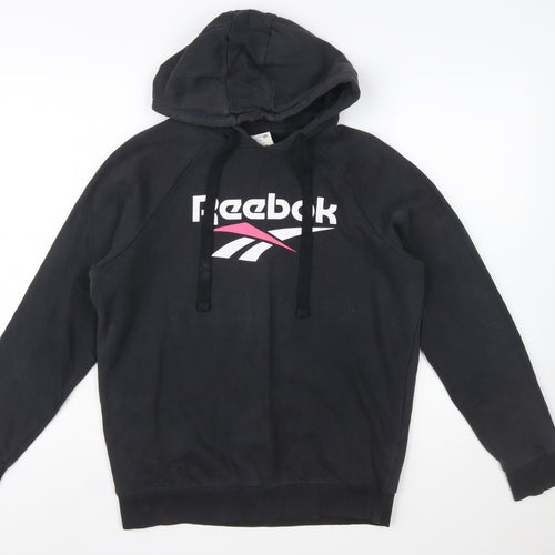Reebok Classic Women's Black Small Pullover Hoodie Sweatshirt