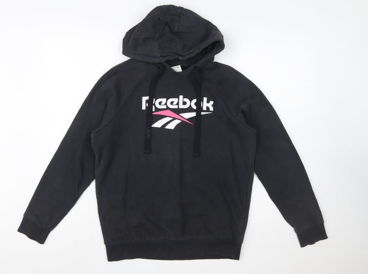 Reebok Classic Women's Black Small Pullover Hoodie Sweatshirt