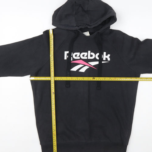 Reebok Classic Women's Black Small Pullover Hoodie Sweatshirt