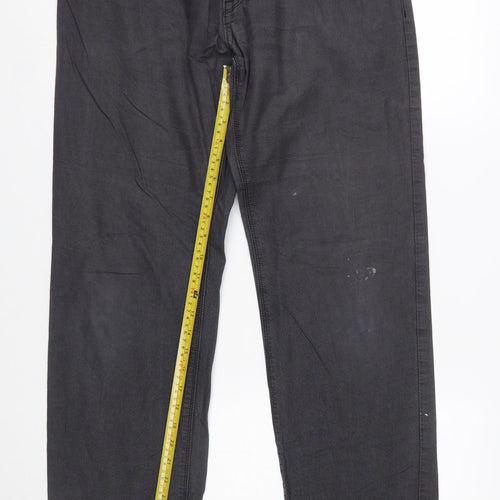 Hugo Boss Men's Black Chino Trousers Size 34 Regular Fit