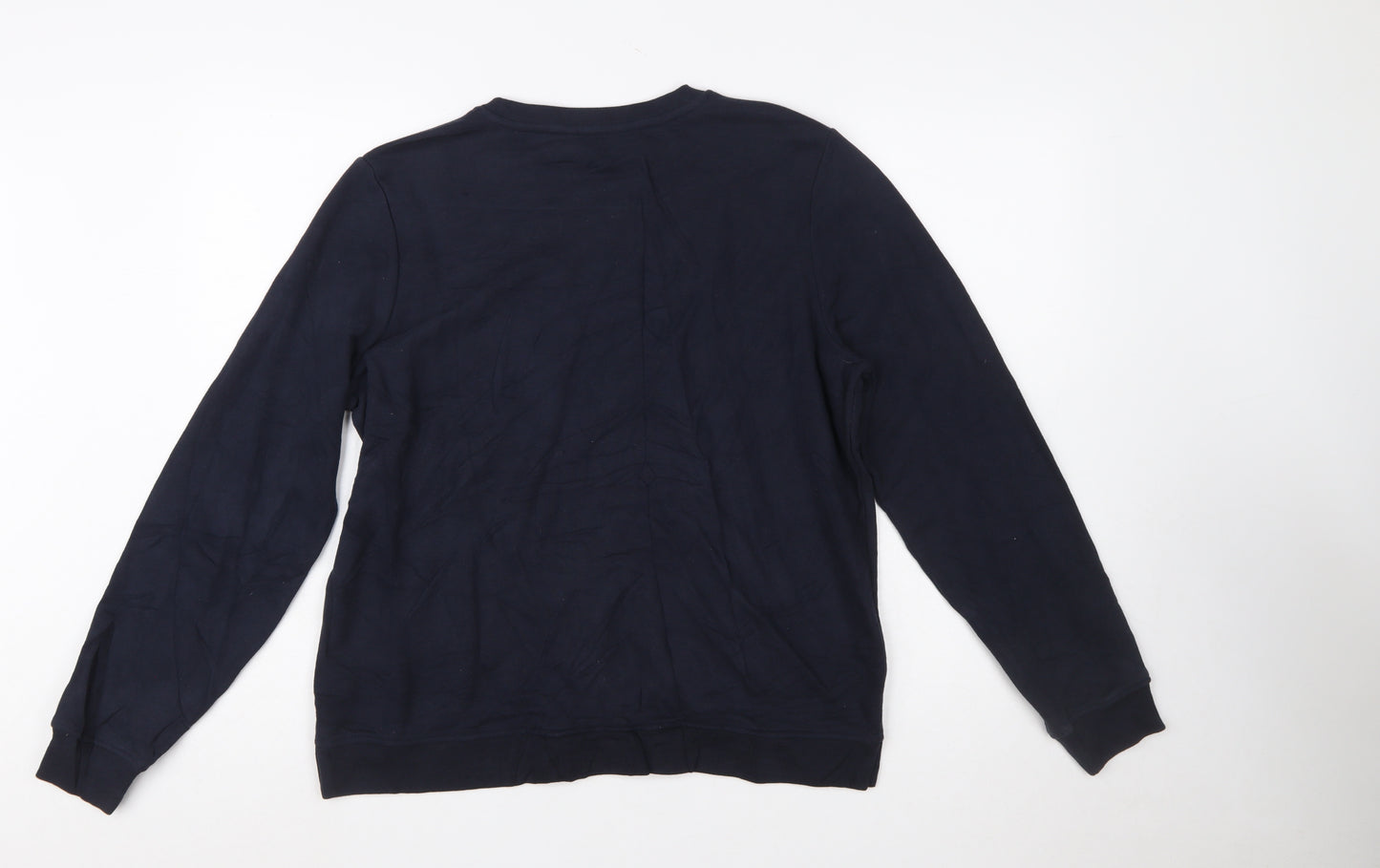 Tommy Hilfiger Womens Navy Blue XL Pullover Sweatshirt Cotton Blend