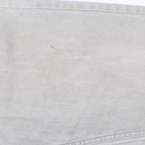 Lee Men's Grey Regular Fit Straight Jeans 34x32 Denim